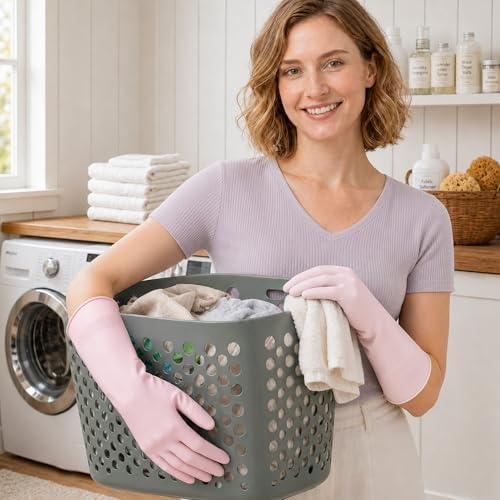 3 Pairs Dishwashing Gloves, Reusable Dish Gloves - Image 5