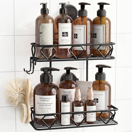 JOTPE Shower Caddy Suction Cup, No-Drill Suction Shower Organizer by SHOWERORGANIZERANDSTORAGE