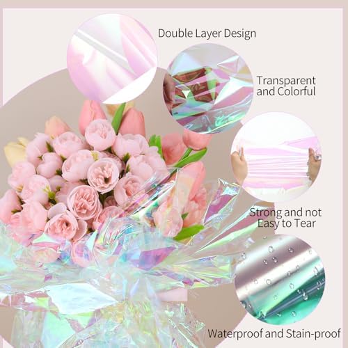 woric Iridescent Cellophane Wrap - Image 3