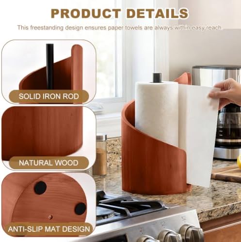 Wooden Paper Towel Holder, Mountain Paper Towel Holder - Image 3