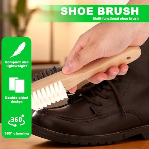 2-in-1 Suede Shoe Cleaner with Eraser, Wooden Handle Suede & Nubuck Cleaning - Image 4