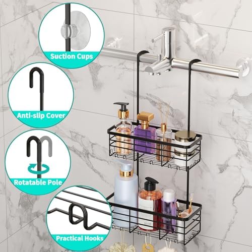 HapiRm Hanging Shower Caddy Organizer - Image 2