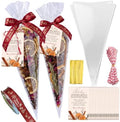 50 Sets Christmas Potpourri Bags, Empty Pot Pourri Clear Cone Gifts Bags by Unknown