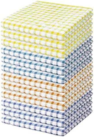 Nialnant 12 Pack Kitchen Dish Cloths, 100% Cotton Kitchen Towels by Nialnant