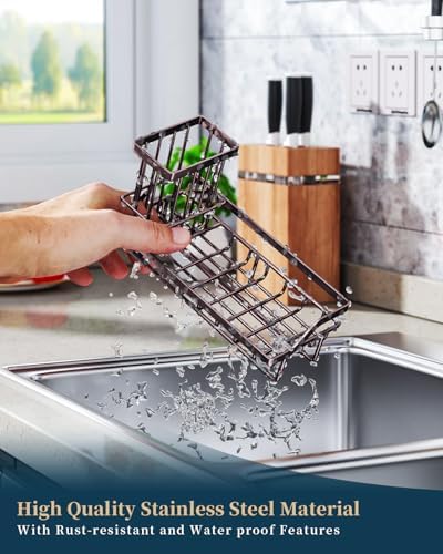 Consumest Sink Caddy Kitchen Organizer, Sponge Holder - Image 6