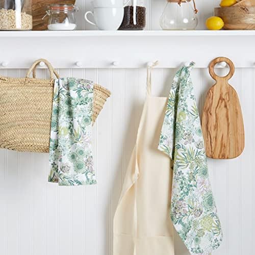 Martha Stewart Dual Purpose Kitchen Towel 2-Pack Set, Succulents - Image 2