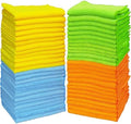 Simple Houseware 12" x 16" Microfiber Cleaning Cloth 50 Pack, 4 Colors by SimpleHouseware