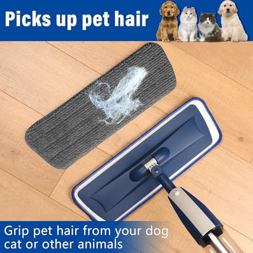 16.5" Microfiber Mop Pads Refills, 4 Pack Reusable Replacement Heads​​ - Image 3