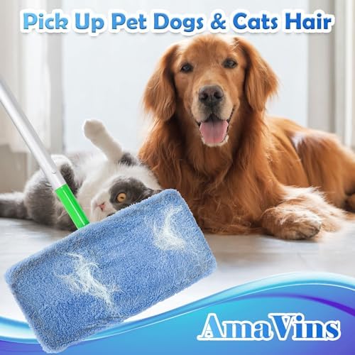 AmaVins 8 Pack Reusable Microfiber Mop Pads Compatible - Image 6