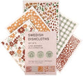 Swedish Dishcloths, Vintage Plant-Based Cellulose, 6.7x7.5 Inch, Super Absorbent by MosJos