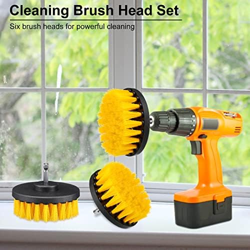 Remerry 6 Pcs Drill Brush Attachment, Power Scrubber Cleaning Kit - Image 3