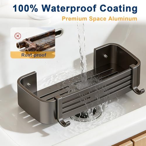 Shower Caddy, No-Drilling Adhesive Shower Shelves - Image 2