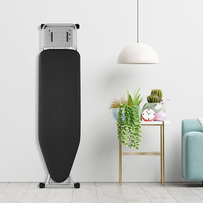 BKTD Full Size Ironing Board, Sturdy Frame, Heat Resistant Cover, Iron Rest - Image 5