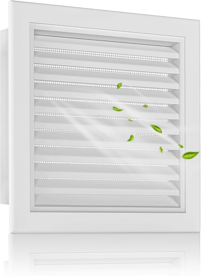 6"x6" Premium Aluminum Attic Vent with Screen, Optimal Airflow for Attics, Sheds, and Gables, Vent Opening 4"x4", Weather-Resistant Design for Ultimate Ventilation