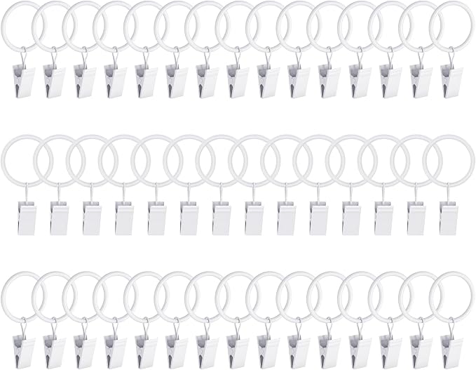 Lansian 44 Pack Curtain Rings by Lansian