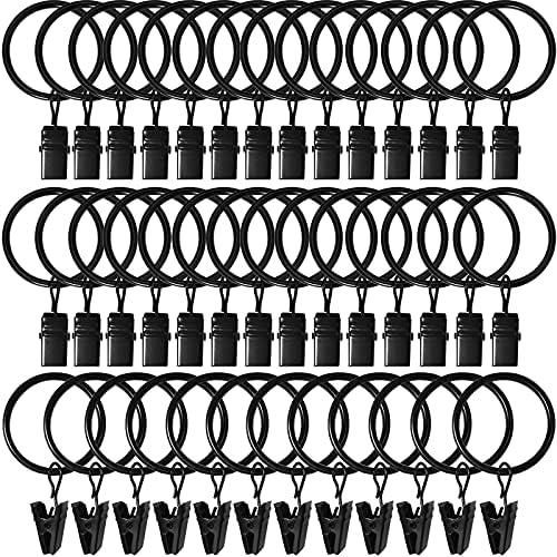 LLPJS 40 Pack Curtain Rings by LLPJSCurtainRingsClipHooks