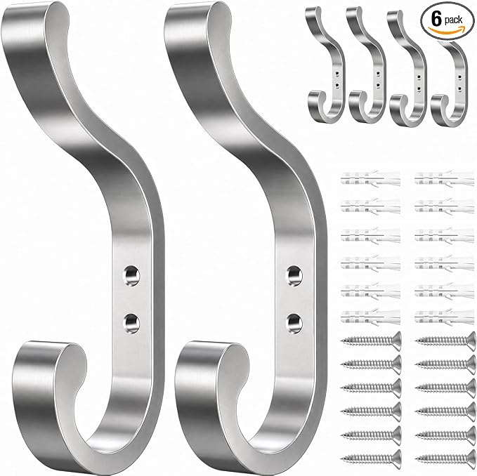Coat Hooks Wall Mount, Heavy Duty Wall Hooks by BUSSDIS