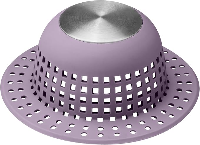 Aluvor Shower Drain Hair Catcher Bathtub Drain Cover Sink Drain Protector | by SayGoodbyetoHairClogging