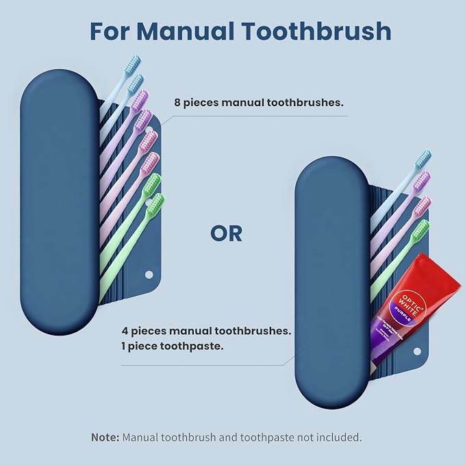 Silicone Electric Toothbrush Travel Case, Manual Toothbrush Travel Cover - Image 3