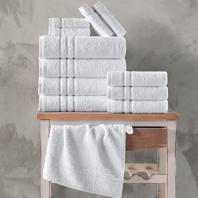 Hawmam Linen White Hand Towels for Bathroom, 16x29 Inch, Premium Turkish Cotton - Image 7