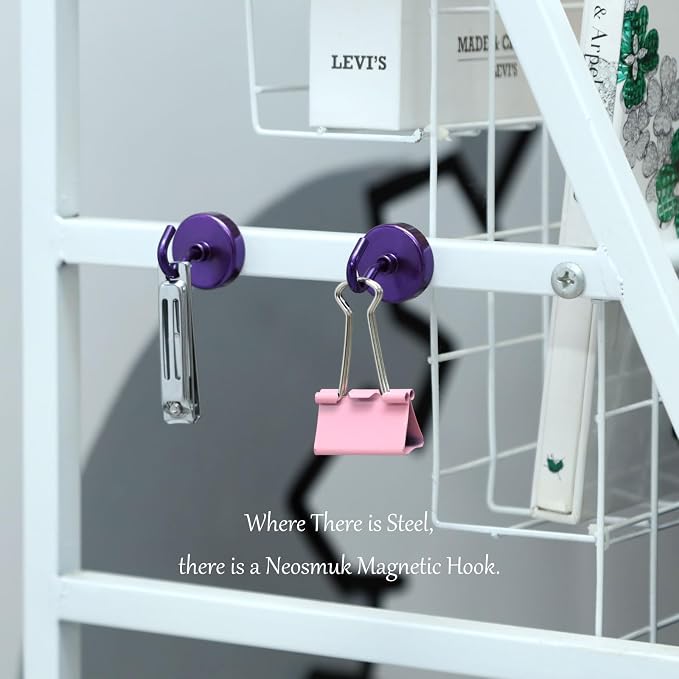 Neosmuk Magnetic Hooks, 85lb Heavy Duty, 10 Pack - Image 4