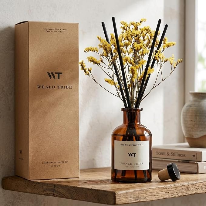Reed Diffuser Set for Bathroom Air Fresheners, Oil Diffuser Sticks - Image 5