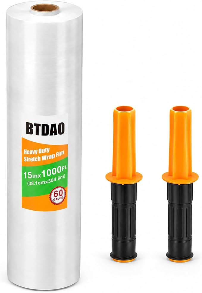 Stretch Wrap 15"x1000 Feet Stretch Film Shrink Wrap Packing Moving Suppliers by BTDAO