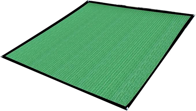 Outdoor Garden Square Green Sun Shade Sail Canopy with Enhanced Ventilation, 2x2m 14-Stitch, UV Protection