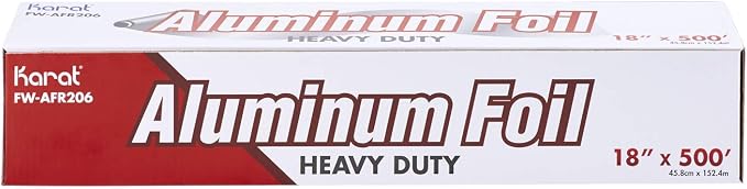 Karat FW-AFR206 18"x 500' Heavy Duty Aluminum Foil Roll - Image 2
