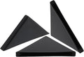 uxcell 20Pcs Plastic Corner Protectors 4x50mm Right Angle Shape Glass Corner Guards Cushion for Corner Protection of Glass, Mirror, Tile, Black