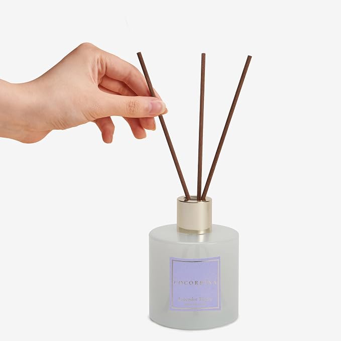 Premium Reed Diffuser Set with Preserved Baby's Breath & Cotton Stick Lavender - Image 4