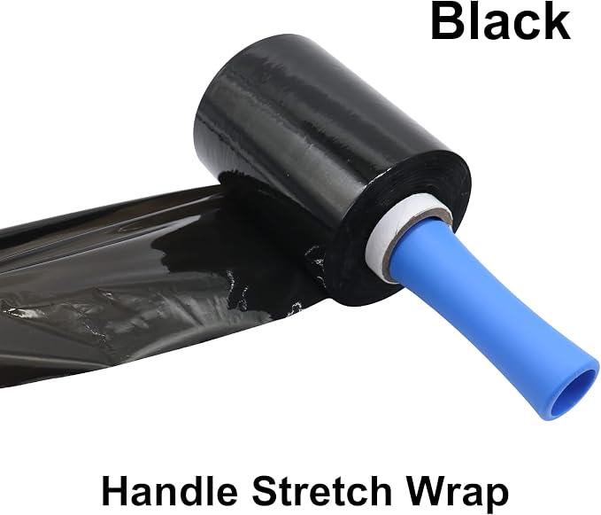 BOMEI PACK Mini Black Industrial Stretch Wrap Film 2 Pack 5" x 1000ft Roll - Image 6