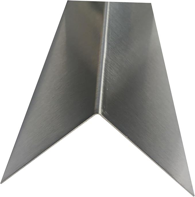 Brushed 304 Stainless Steel Corner Guards, 48" Wall Protectors, 20ga & 16ga, Available in 1/2" to 4", Multi-Pack Options (1, 2, 5, or 10) (2, 3 x 3, 20ga, No Hug Edges)