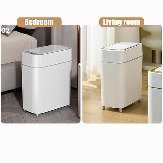 2-Pack - Bathroom Trash Can Automatic Touchless - Motion Sensor Garbage Can | 2 - Image 4