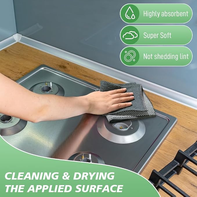 SINLAND Dish Cloth for Washing Dishes Kitchen Washcloth Cleaning Cloth - Image 4