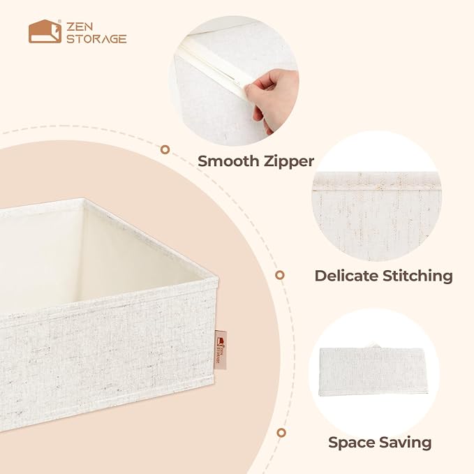 ZenStortage 12Pack Drawer Organizers Clothes, Linen Nursery Drawer Divider | - Image 7