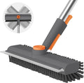 AIR U+ Floor Scrub Brush with Long Handle, 3-in-1 Rotating Head & Squeegee | by AIRU