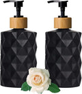 YYTSGG Black Glass Soap Dispenser Set by YYTSGG