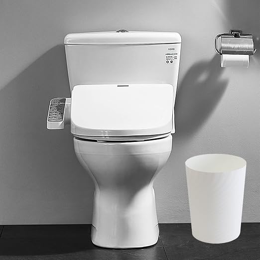 Plastic Small Bathroom Trash Can Wastebasket Garbage Can, 2 Pack | Sturdy-Easy - Image 4