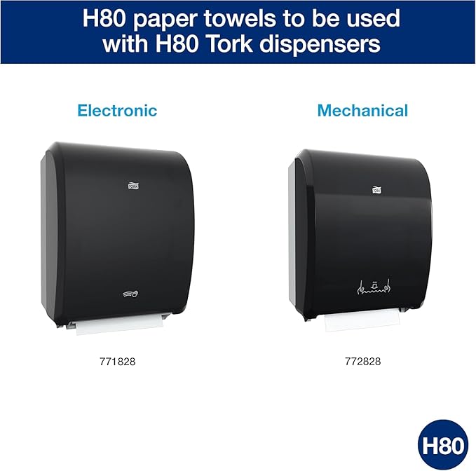 Tork Hand Towel Roll Natural White H80, 100% Recycled Fiber, 6 Rolls x 800 ft - Image 7