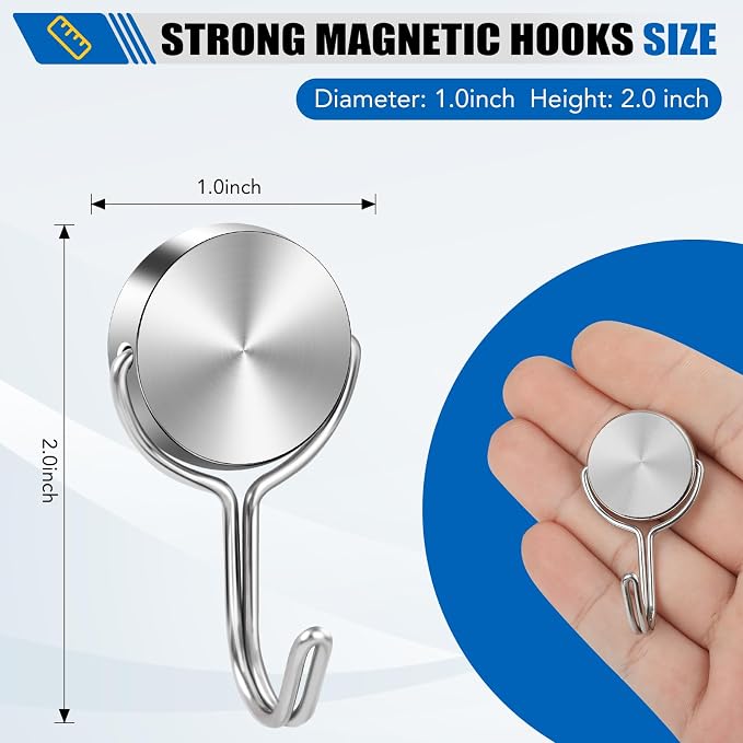 LOVIMAG Magnetic Hooks for Cruise Cabins 60Lbs 15 Pack - Image 3