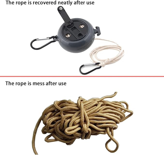 32Ft Portable Travel Clothesline is also an Outdoor Camping Clothesline - Image 3