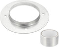 PATIKIL 4 Inch Duct Connector Flange, Metal Straight Pipe Exhaust Flange Duct Mounting Plate for Heating Cooling Ventilation HVAC System, Galvanize Steel