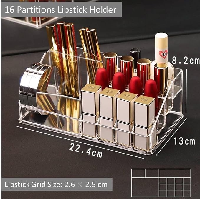 Acrylic Makeup Organizer Cosmetic Storage Makeup Display Case Makeup Brush - Image 3