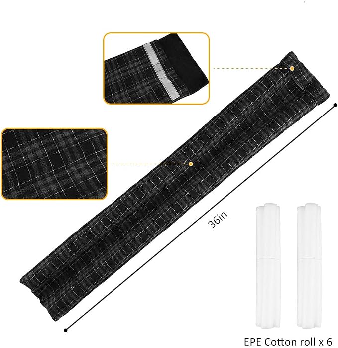 36 Inch Under Door Stopper, Door Noise Blocker | Double Sided Door Stopper - Image 2