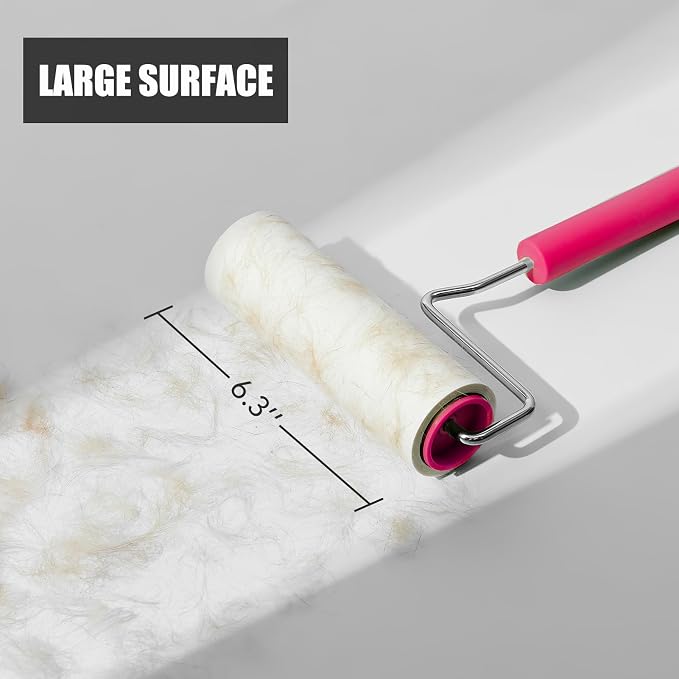 Extra Sticky Large Surface Lint Roller, 6.3''Wide Roller - Image 3