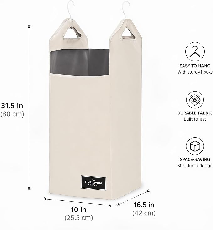 TFLC Hanging Laundry Hamper bag, Portable Clothes Hampers - Image 3