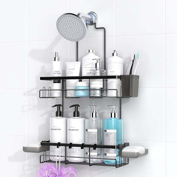Hanging Shower Caddy Over Showerhead by AKTECKE