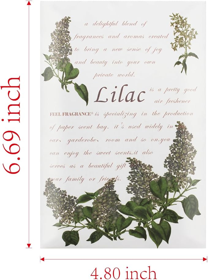 Fragrance Scented Sachets for Drawers and Closets Lilac 12pcs - Image 4
