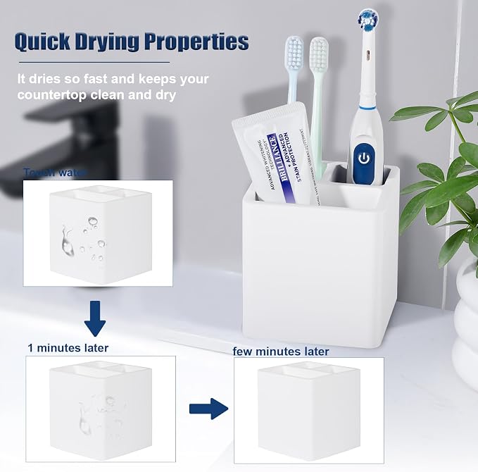 Diatomite Toothbrush Holders Tooth Brush Organizer - Image 3